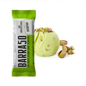 Barrette proteiche - BARRA50 - Gusto Pistachio-Pistacchio